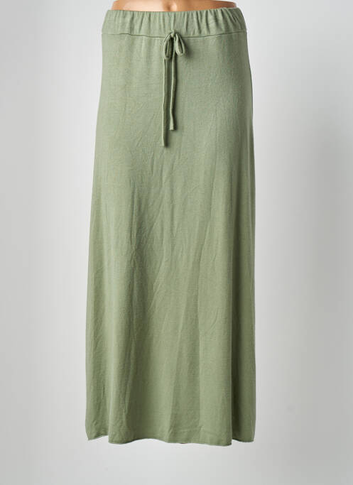 Jupe longue vert MADE IN ITALY pour femme