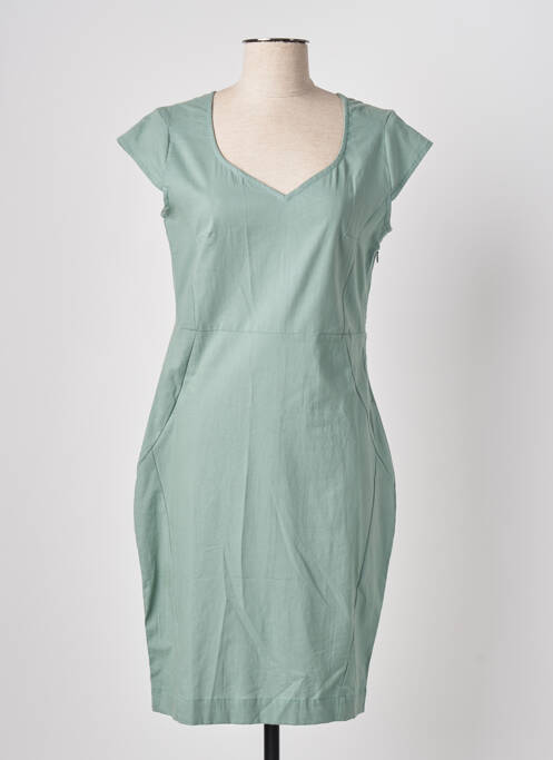 Robe mi-longue vert KALI YOG pour femme