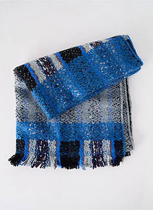 Echarpe imprimé fantaisie bleu JOSÉLISE femme