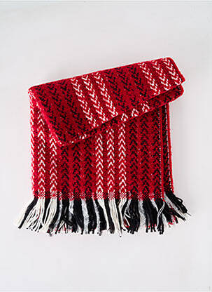 Echarpe imprimé fantaisie rouge JOSÉLISE femme