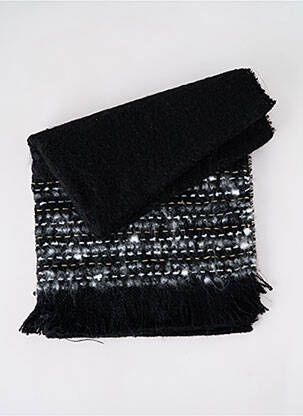 Echarpe imprimé fantaisie noir JOSÉLISE femme