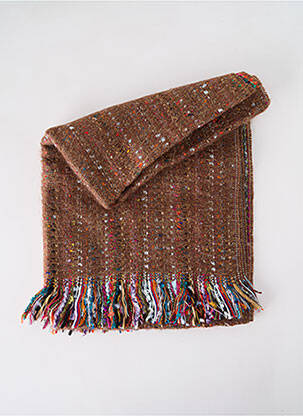 Echarpe imprimé fantaisie marron JOSÉLISE femme