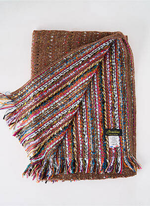 Echarpe imprimé fantaisie marron JOSÉLISE femme