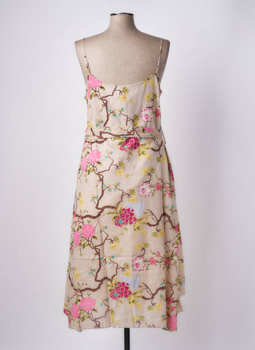 Robe mi-longue beige RHUM RAISIN pour femme