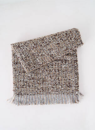 Echarpe imprimé fantaisie marron JOSÉLISE femme