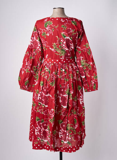 Robe mi-longue rouge RHUM RAISIN pour femme