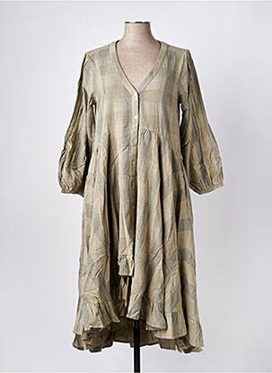 Robe longue manches longues manches longues gris RHUM RAISIN femme