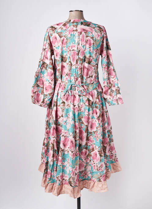 Robe mi-longue rose RHUM RAISIN pour femme