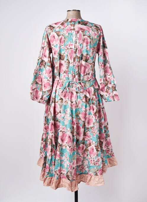 Robe mi-longue rose RHUM RAISIN pour femme