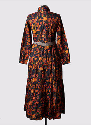 Robe longue manches longues manches longues noir RHUM RAISIN femme