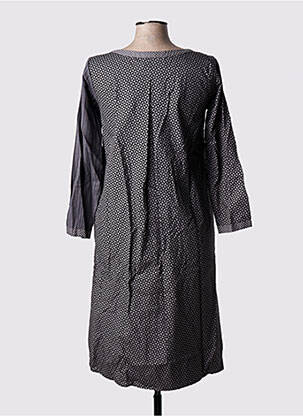 Robe mi-longue imprimé fantaisie manches longues gris RHUM RAISIN femme
