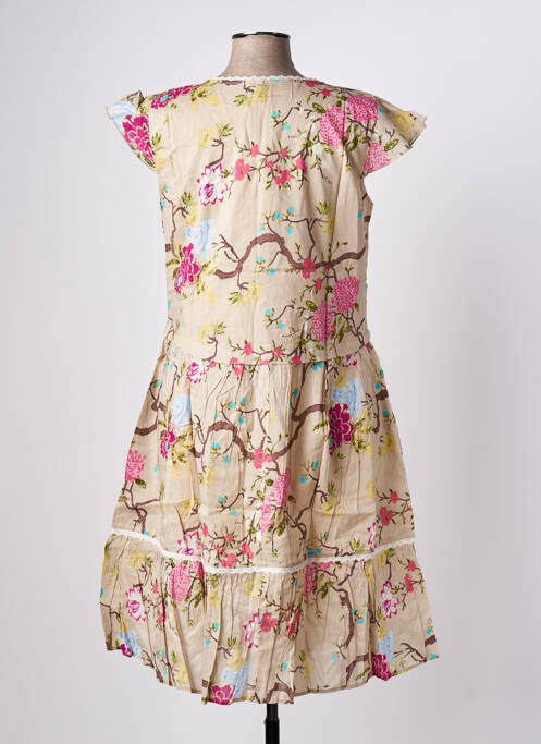 Robe mi-longue beige RHUM RAISIN pour femme