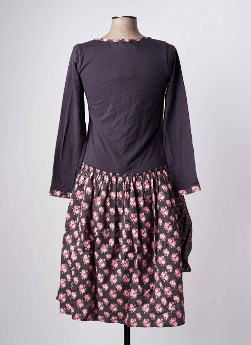 Robe mi-longue gris RHUM RAISIN pour femme