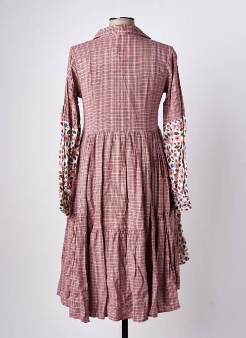 Robe mi-longue rose RHUM RAISIN pour femme