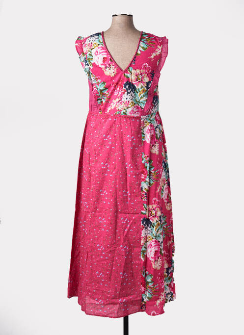 Robe mi-longue rose RHUM RAISIN pour femme