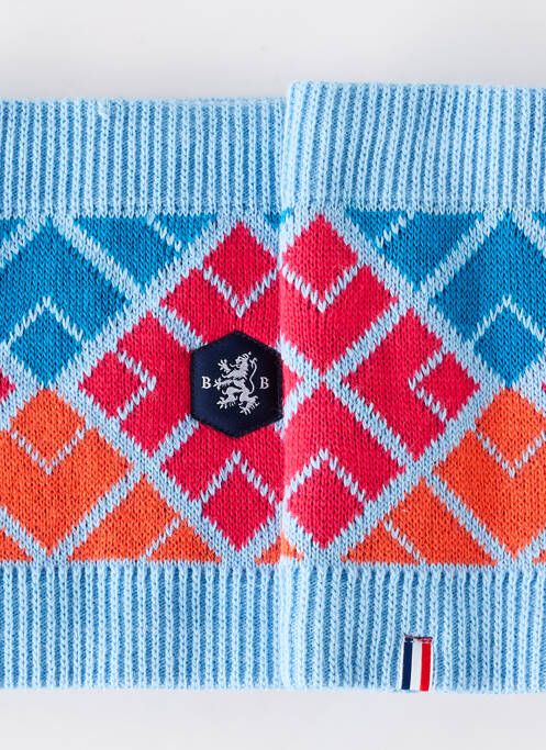 Col / Tour de cou bleu BLANC BONNET pour femme