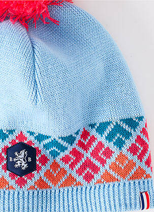 Bonnet stretch bleu BLANC BONNET femme