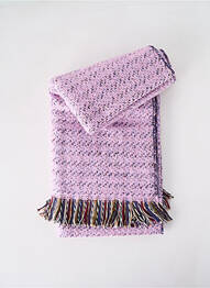 Echarpe imprimé fantaisie violet JOSÉLISE femme