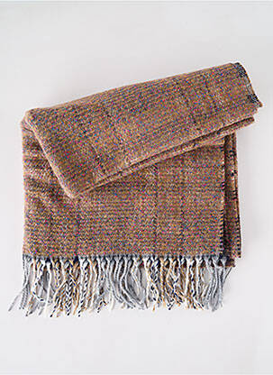 Echarpe imprimé fantaisie marron JOSÉLISE femme