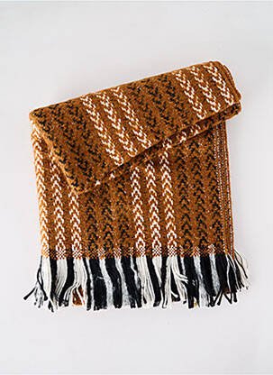 Echarpe imprimé fantaisie marron JOSÉLISE femme