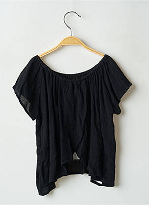 Top manches courtes manches courtes noir BOBOLI fille