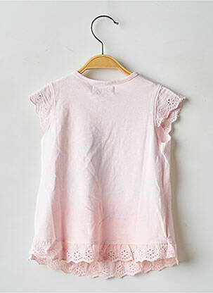 T-shirt stretch manches courtes rose BOBOLI fille