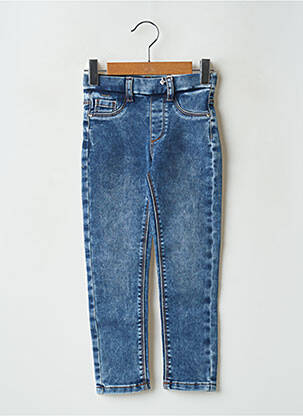 Jeans skinny taille élastique bleu MAYORAL fille