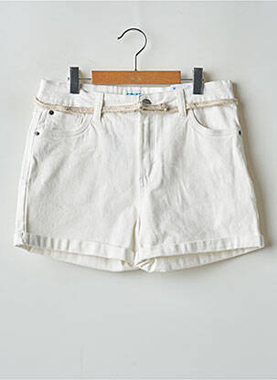 Short fermeture zippée sous rabat boutonné beige MAYORAL fille