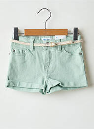 Short fermeture zippée sous rabat boutonné vert MAYORAL fille