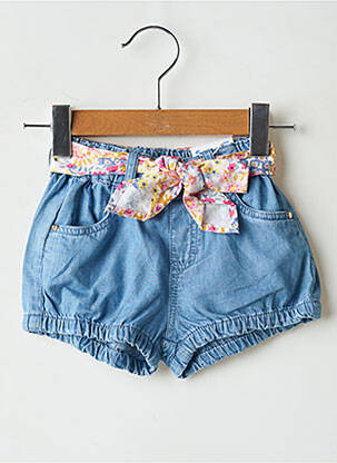 Short tissage denim bleu MAYORAL fille