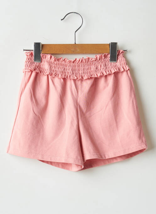 Short coupe droite taille élastique rose MAYORAL fille