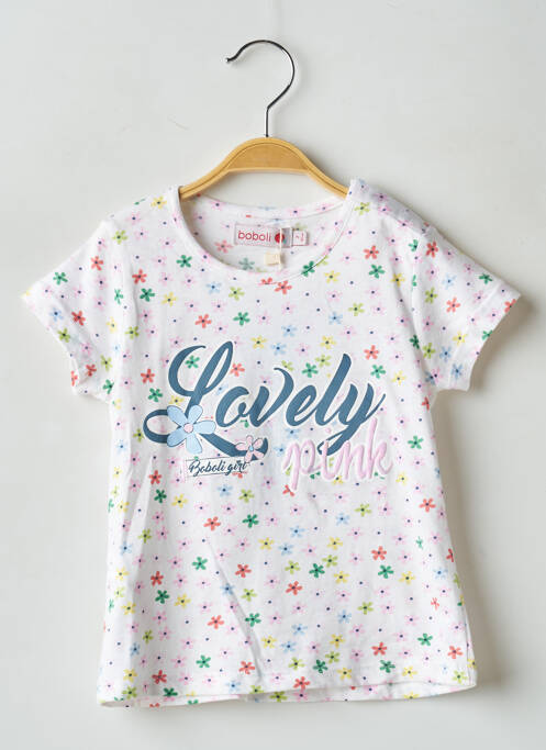 T-shirt blanc BOBOLI pour fille