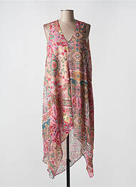 Robe courte sans manche sans manche rose LES P'TITES BOMBES femme