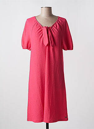 Robe mi-longue manches courtes manches courtes rouge GARCIA femme