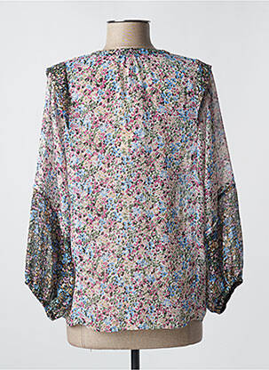 Chemisier tissage crêpe manches 3/4 rose GARCIA femme