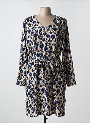 Robe courte manches longues manches longues bleu MAELLE femme