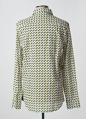Chemisier coupe cintrée manches longues jaune RECYCLED ART WORLD femme