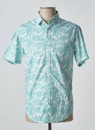 Chemise manches courtes imprimé tie and dye vert GARCIA homme