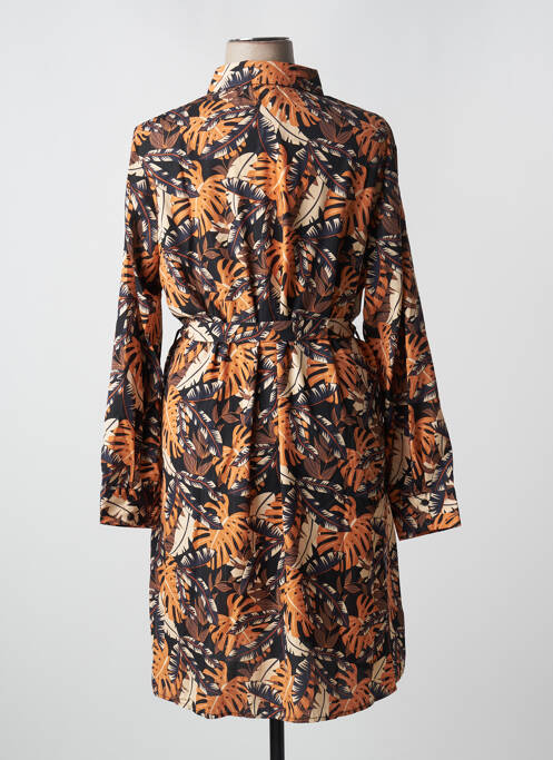 Robe mi-longue orange MAELLE pour femme