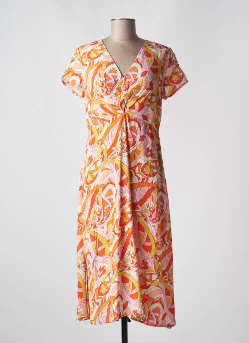 Robe mi-longue orange SURKANA pour femme