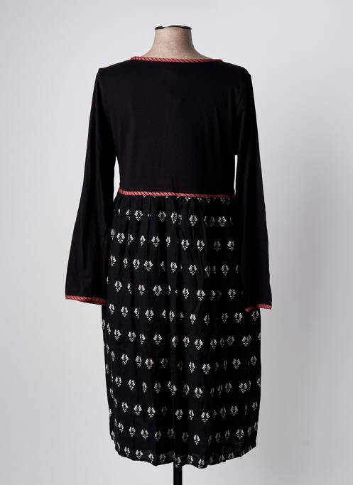 Robe mi-longue noir RHUM RAISIN pour femme