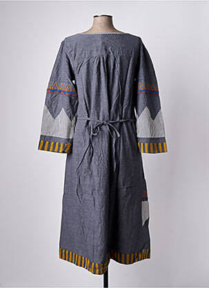 Robe mi-longue manches longues manches longues gris RHUM RAISIN femme