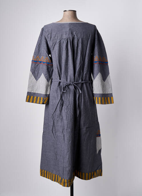 Robe mi-longue gris RHUM RAISIN pour femme