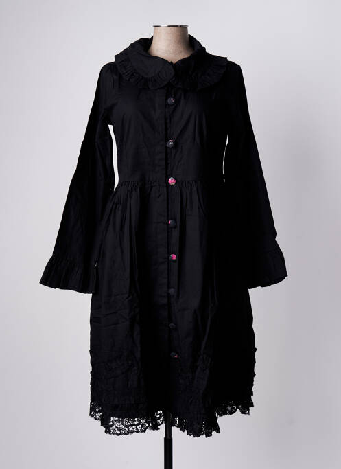 Robe mi-longue noir RHUM RAISIN pour femme