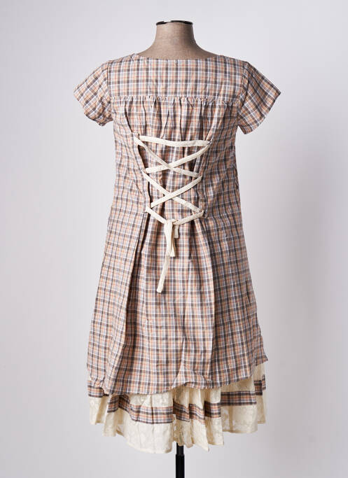 Robe mi-longue beige RHUM RAISIN pour femme