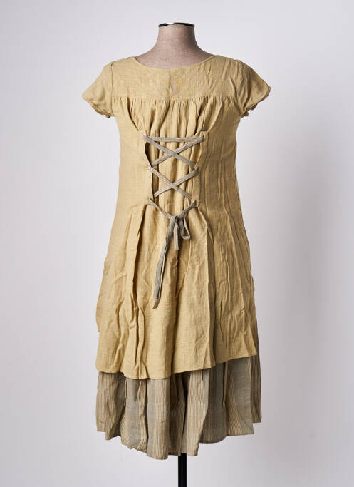 Robe mi-longue beige RHUM RAISIN pour femme