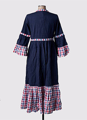 Robe longue manches 3/4 bleu RHUM RAISIN femme