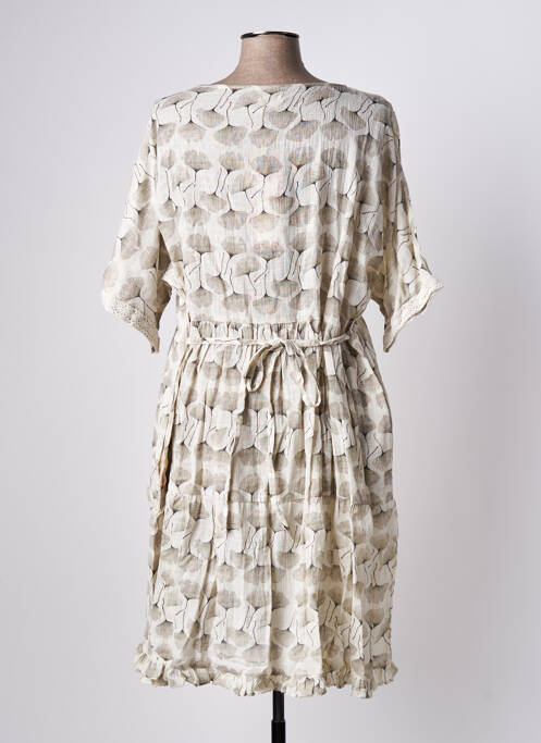 Robe mi-longue beige RHUM RAISIN pour femme