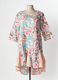 Tunique manches courtes col rond rose RHUM RAISIN femme