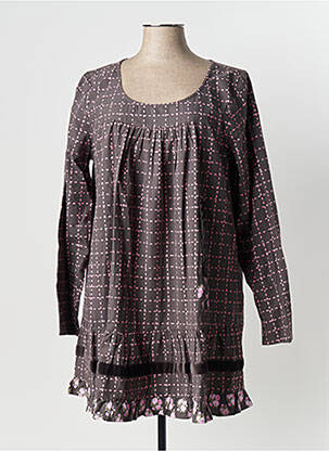 Tunique manches longues col rond gris RHUM RAISIN femme